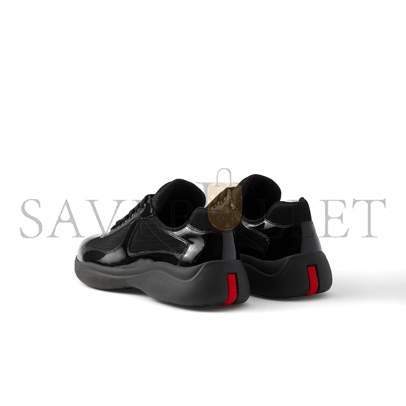 PRADA PATENT LEATHER AND TECHNICAL FABRIC PRADA AMERICA